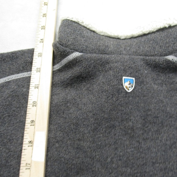 Kuhl Sweatshirt Youth Medium Gray Super Soft Fleece 1/4 Zip Pullover Outdoor - Picture 8 of 10